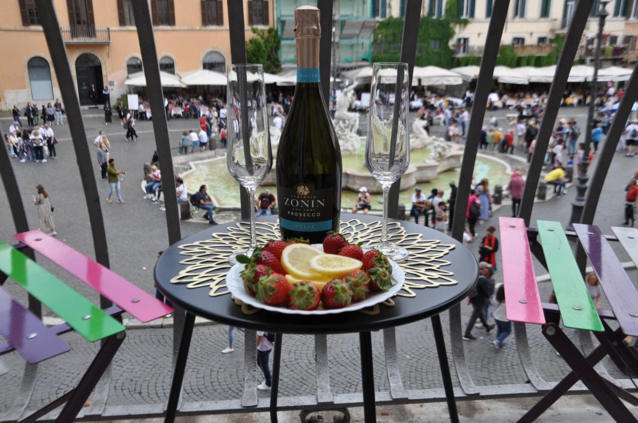 Ferienwohnung Navona Charming Balcony Rom Exterior foto