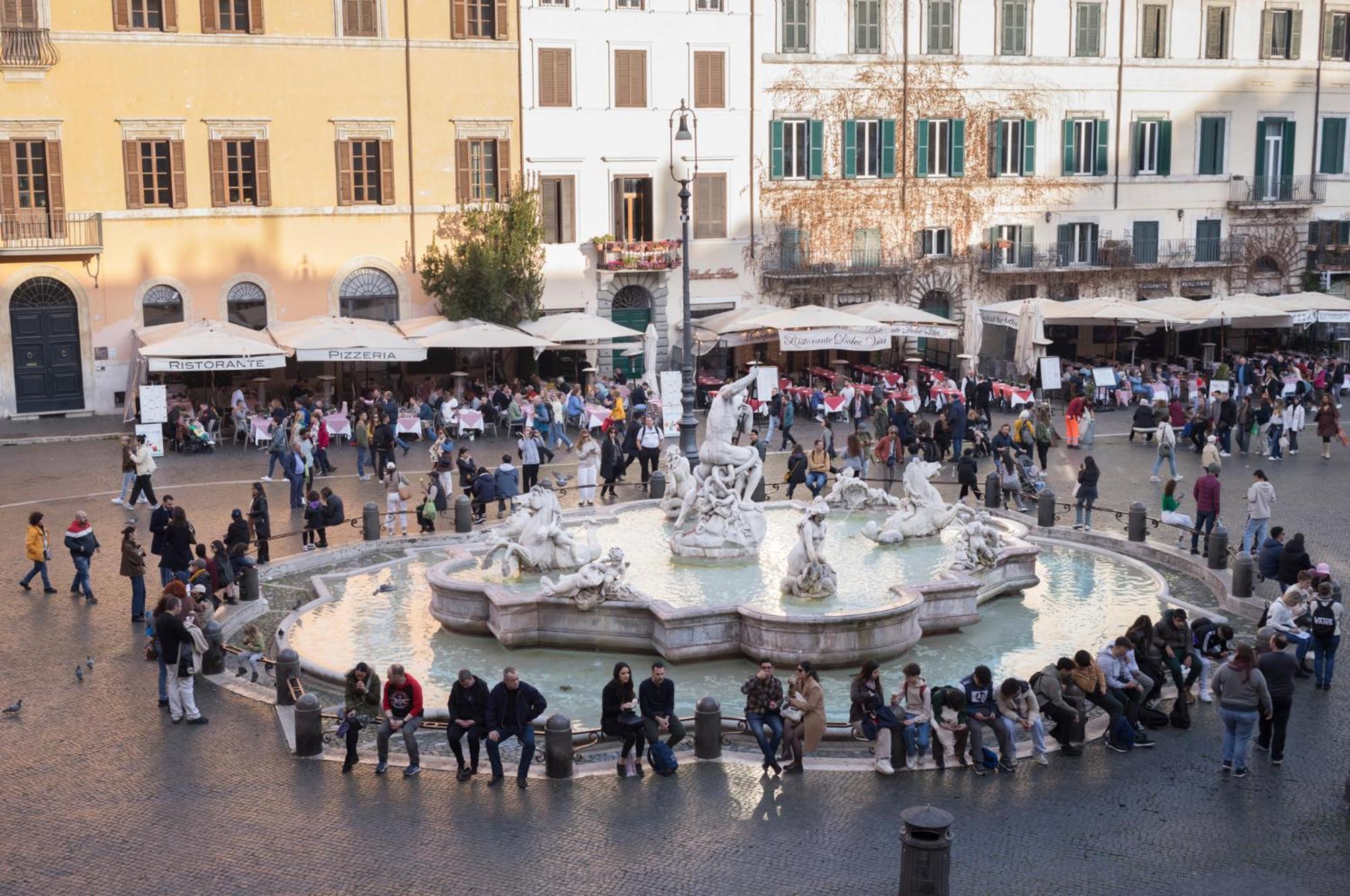 Ferienwohnung Navona Charming Balcony Rom Exterior foto